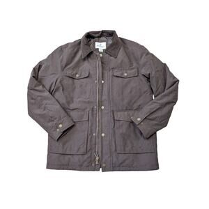 RAINFOREST OXFORD Men's medium, Brown, Zip Up canvas coat, lined Barn jacket